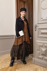 Short Black Cotton Jersey Jacket 7