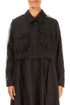 Short Black Silk Chiffon Jacket 1