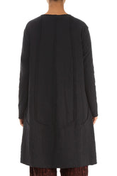 Short Grey Wavy Cotton Tunic Dress 2