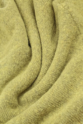 Short Loose Golden Lime Wool Cardigan 5