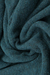 Short Loose Teal Wool Cardigan 5