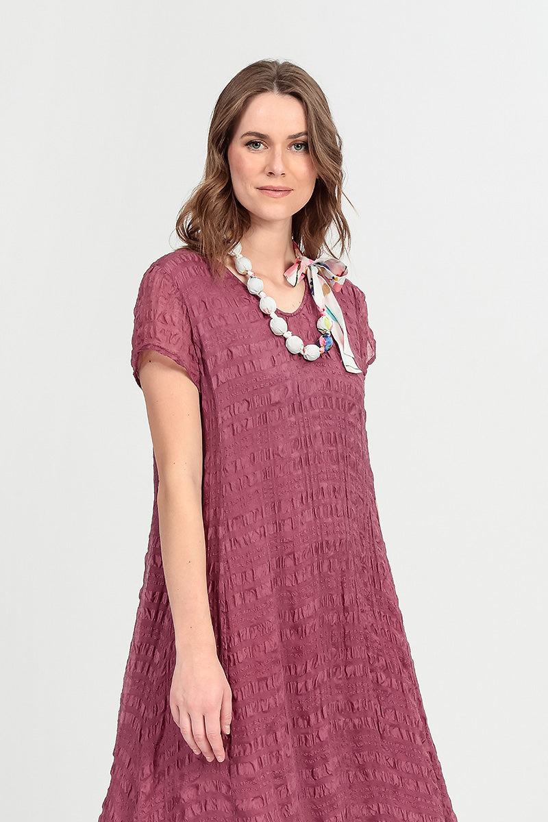 Short Primrose Silk Bamboo Bead Necklace 2