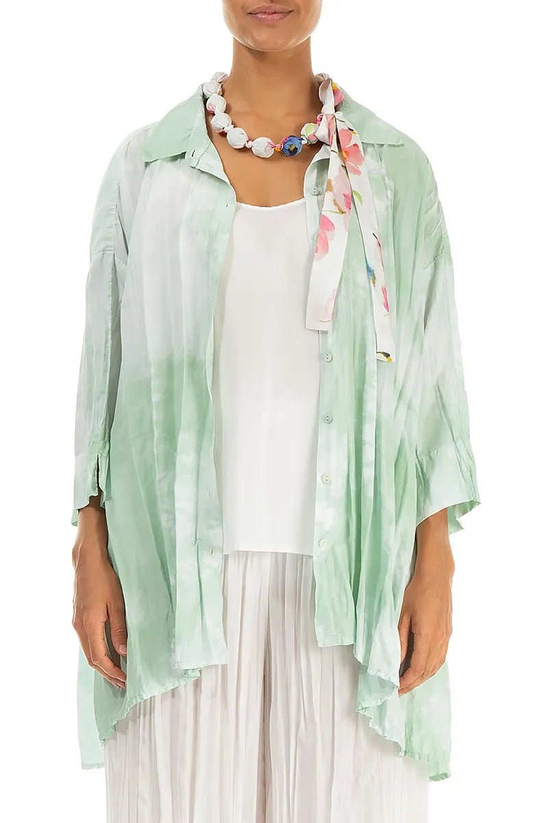 Kurze Primel-Seiden-Bambusperlen-Halskette