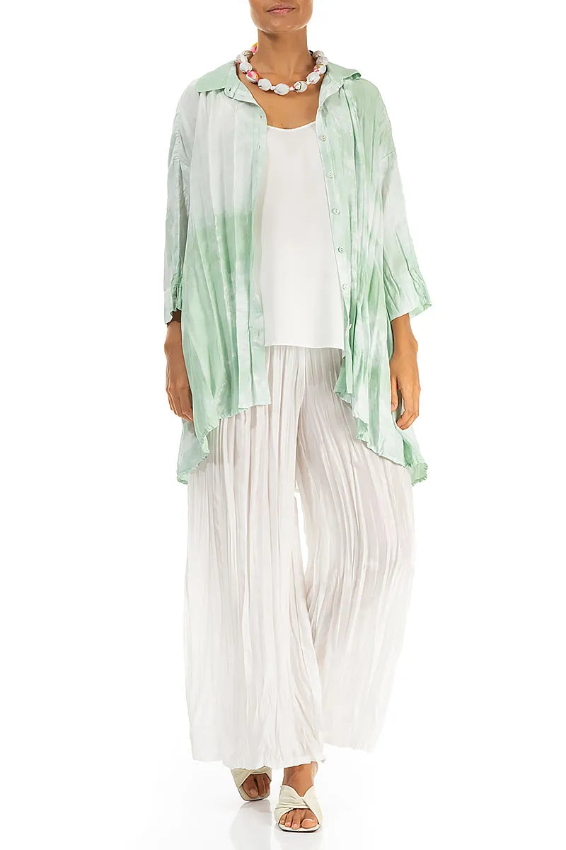 Kurze Primel-Seiden-Bambusperlen-Halskette