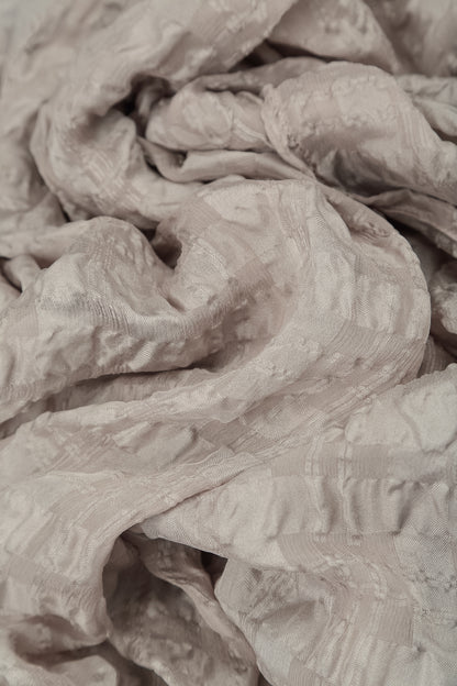 Short Sleeves Beige Light Silk Dress 5