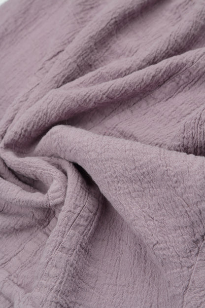 Short Sleeves Lilac Linen Viscose Blouse 6