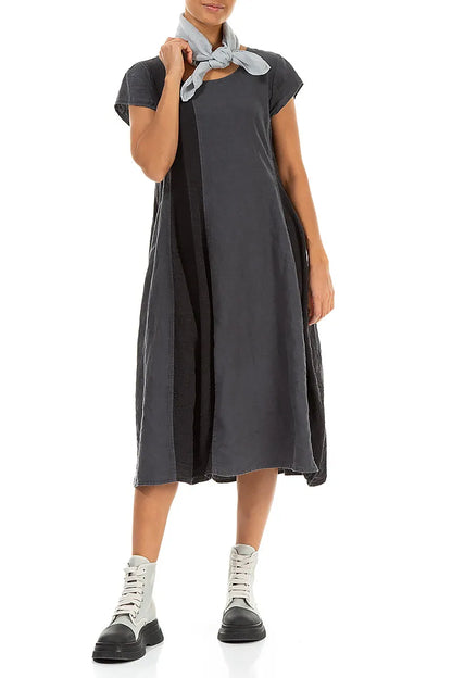 Silver Grey Gauze Linen Scarf 2