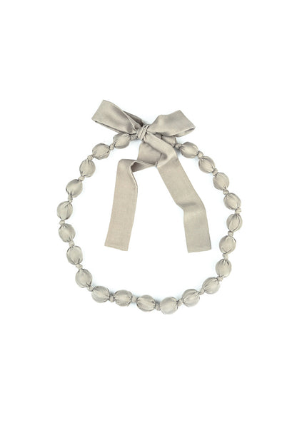 Silver Sage Silk Bead Necklace 5