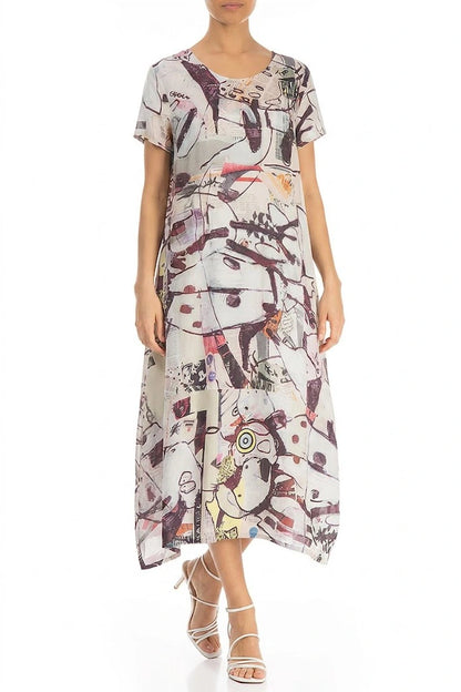 Single Pocket Artful Elements Silk Bamboo Dress