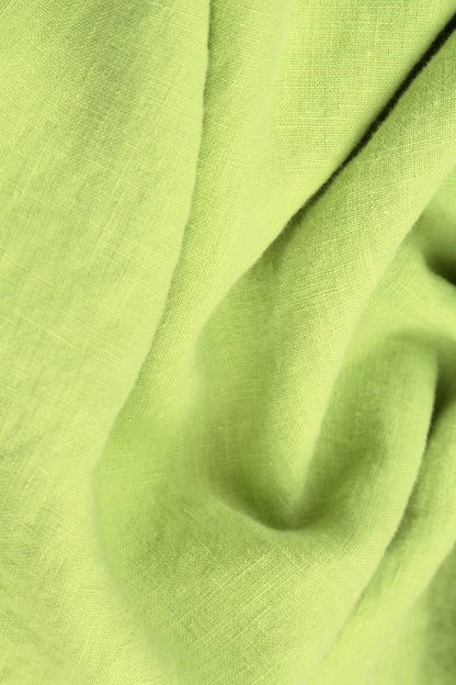 Six Pockets Lime Linen Trousers 4