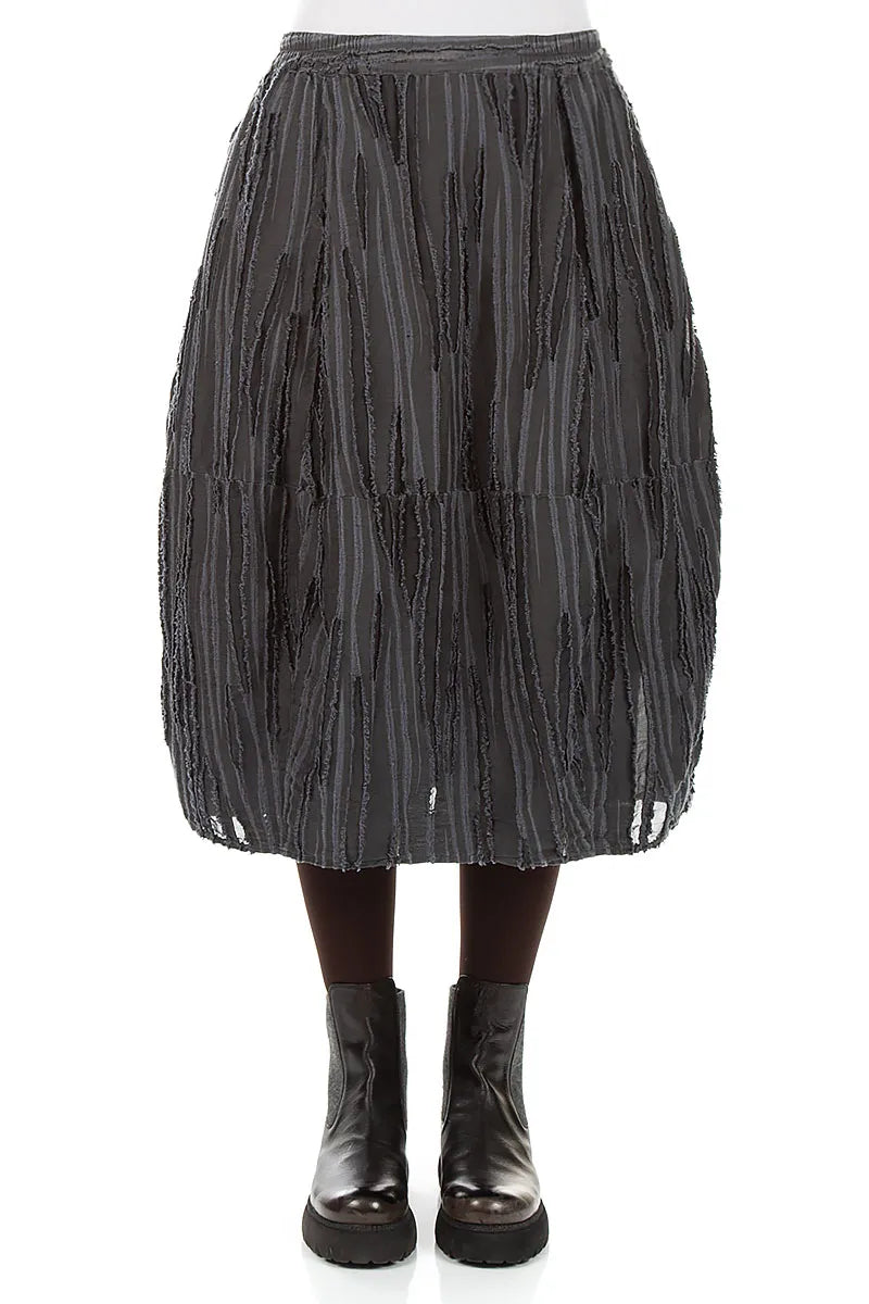 Slate Fray Weave Skirt