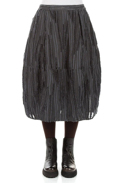 Slate Fray Weave Skirt