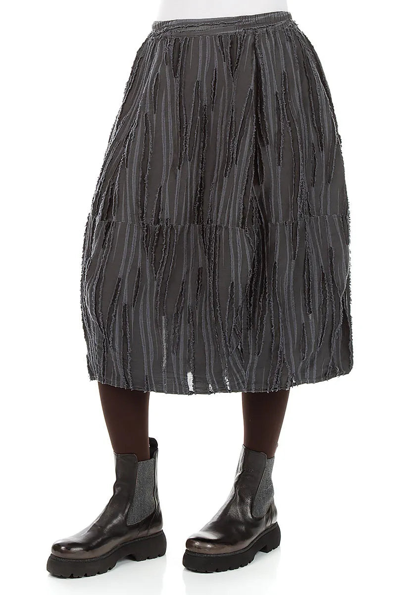 Slate Fray Weave Skirt