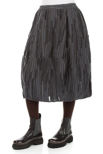 Slate Fray Weave Skirt