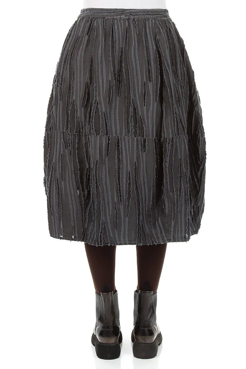 Slate Fray Weave Skirt