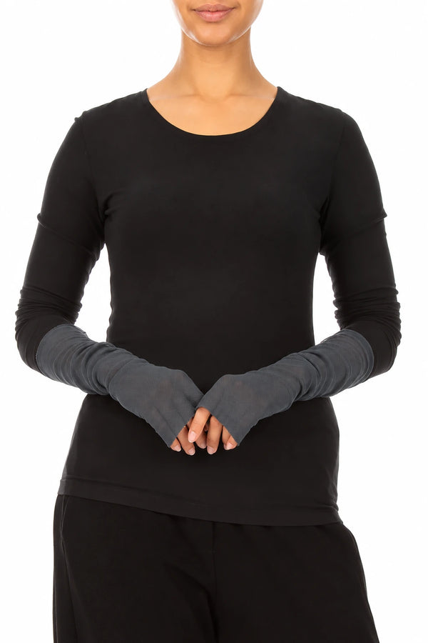 Slate Mesh Soft Cotton Wristlets 1
