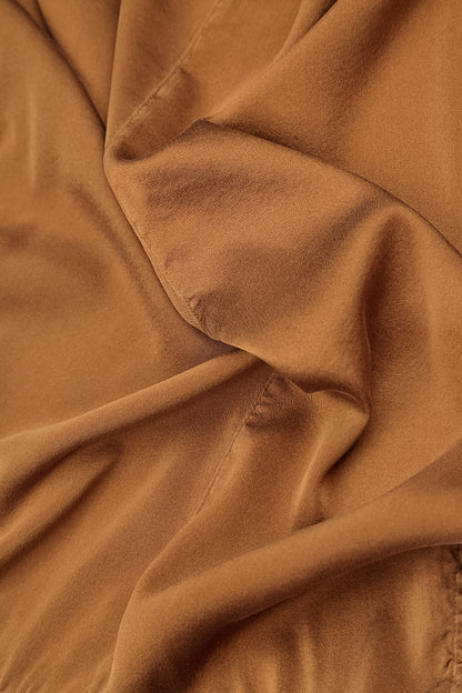 Sleeveless Aged Copper Silk Top 5