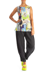 Sleeveless Artmaze Cotton Top 4