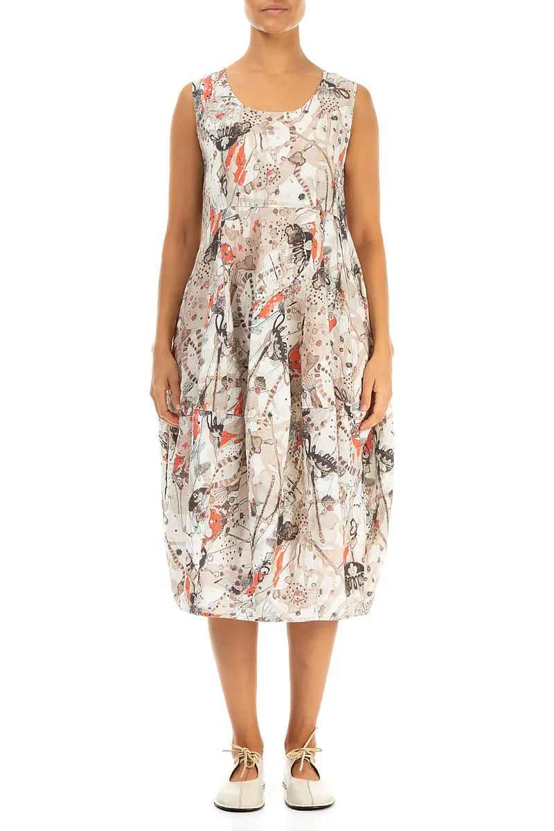 Sleeveless Balloon Savannah Linen Dress 2