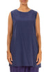 Sleeveless Blue Iris Silk Tunic 1