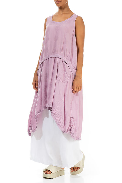 Sleeveless Bubbles Rose Linen Tunic 3