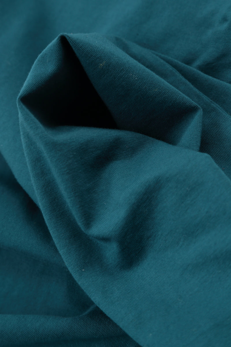 Sleeveless Flared Dark Teal Cotton Dress 5