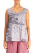 Sleeveless Greige Serenity Cotton Top 1