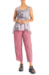 Sleeveless Greige Serenity Cotton Top 4