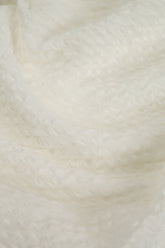 Sleeveless Layered Off White Textured Silk Blouse 5