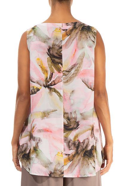 Sleeveless Oasis Silk Bamboo Top 2