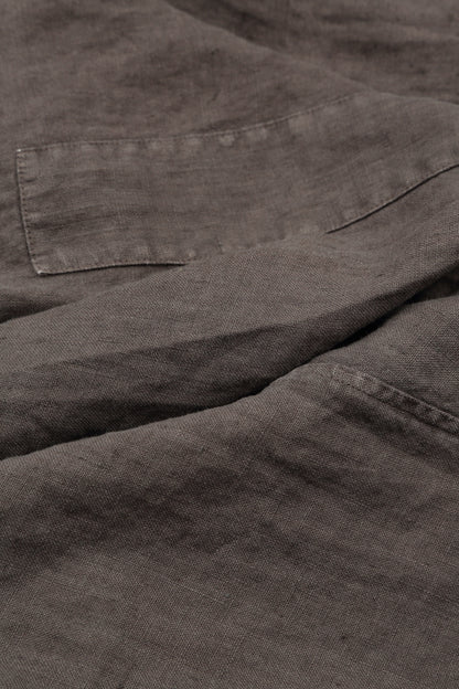 Sleeveless Off-Dye Truffle Linen Top 5