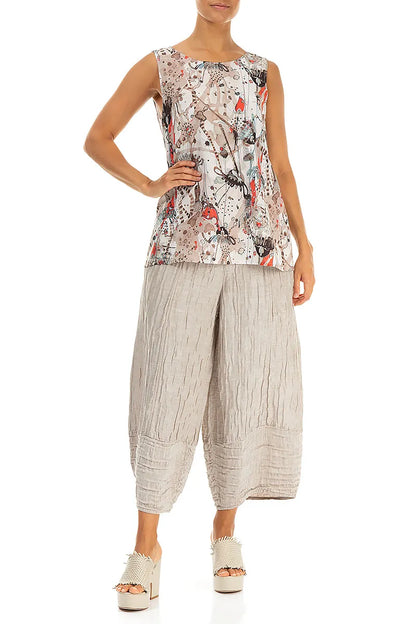 Ärmelloses Top aus Savannah-Seide und Bambus