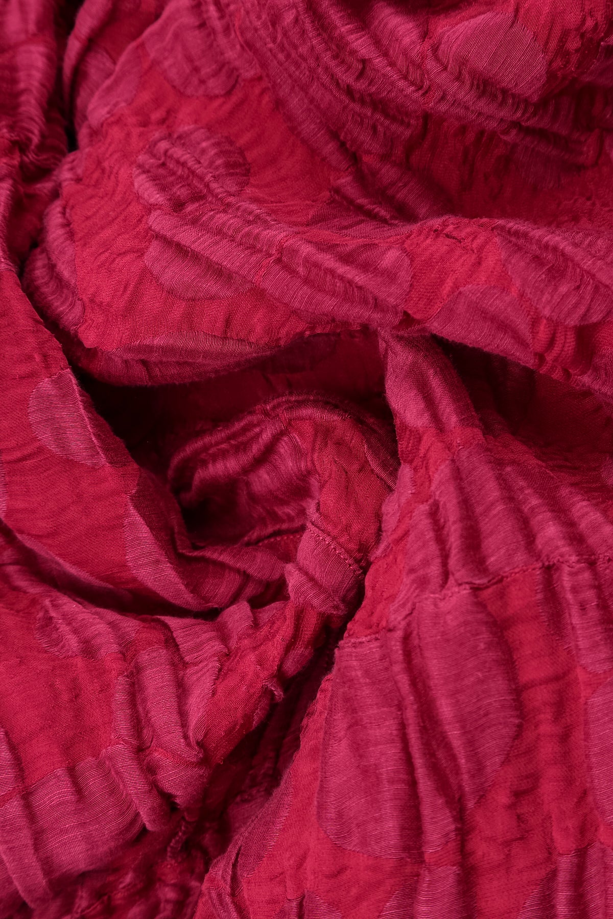 Soft Cowl Ruby Circle Silk Linen Dress