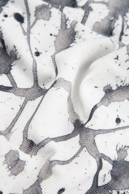 Splashy White Cotton Leggings 4