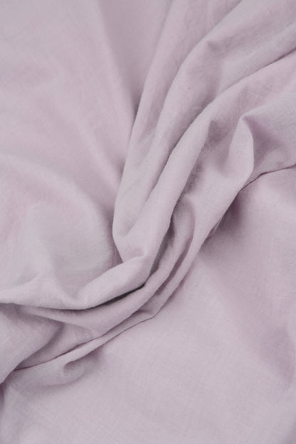 Square Lilac Silk Cotton Scarf 4