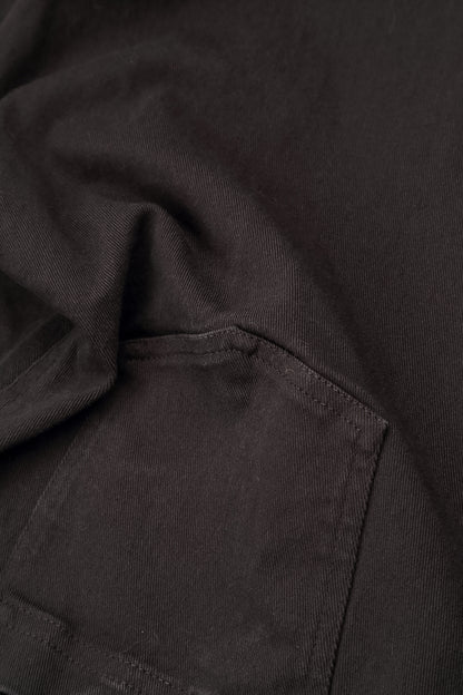 Straight Cropped Truffle Brown Cotton Trousers