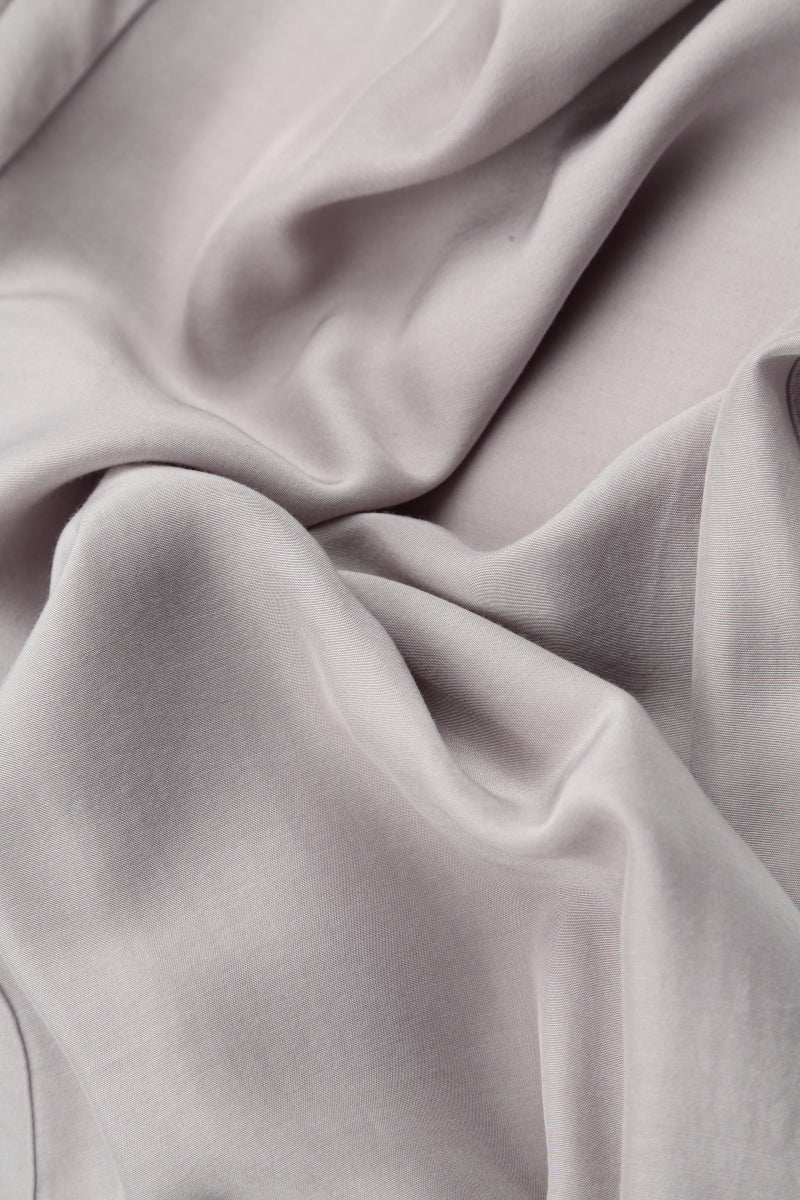 Straight Greige Silk Trousers 5