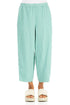 Straight Mint Linen Trousers 1