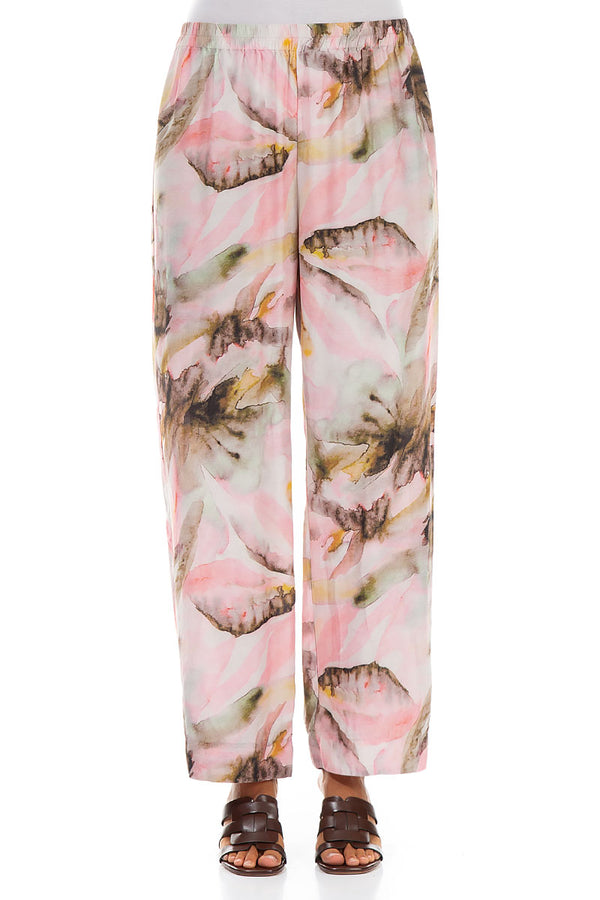 Straight Oasis Silk Bamboo Trousers 1