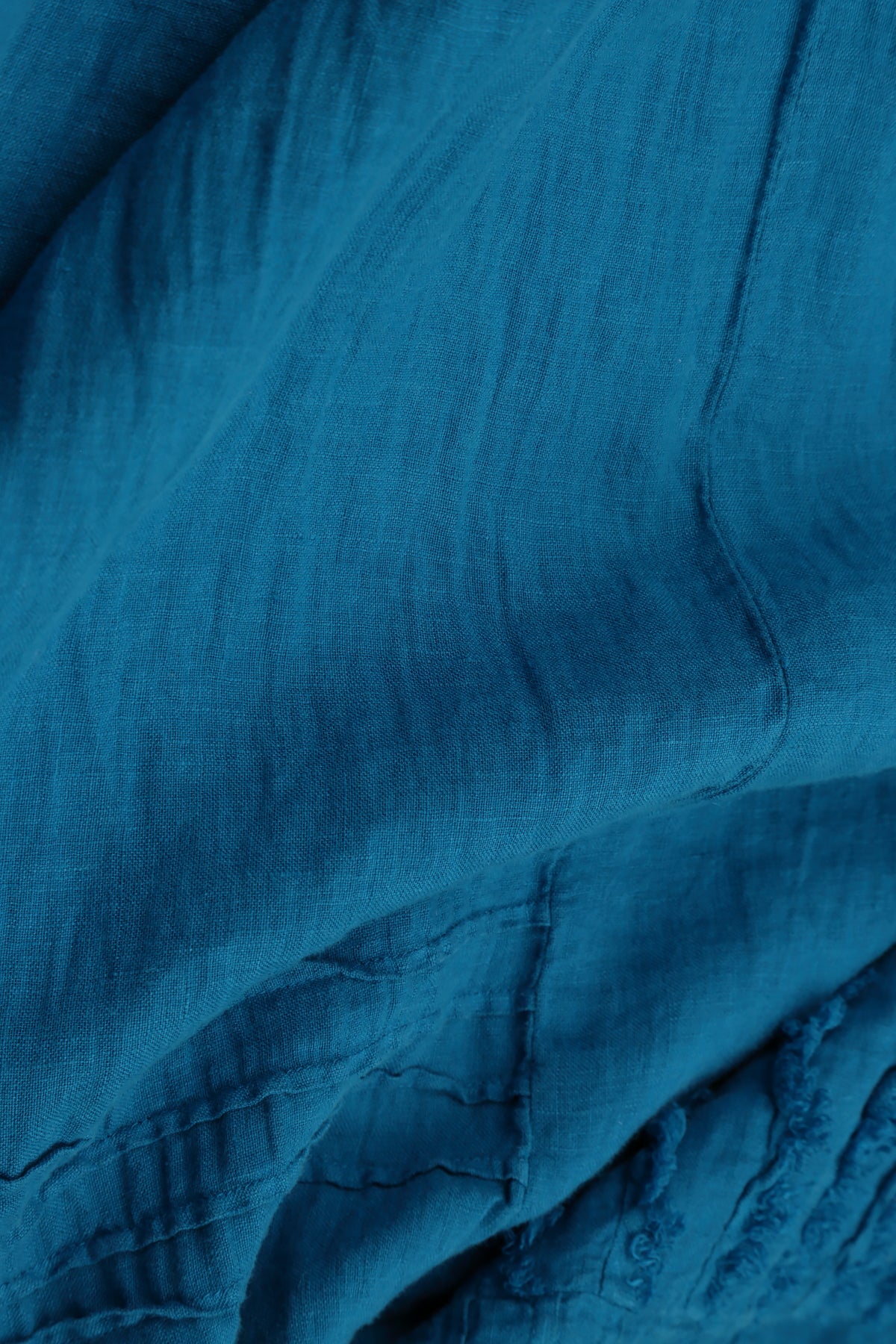 Strappy Cobalt Blue Linen Camisole Top 5