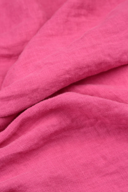 Strappy Fuchsia Linen Camisole Top 5