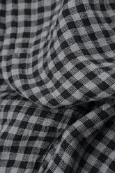Strappy Grey Check Linen Jumpsuit 5