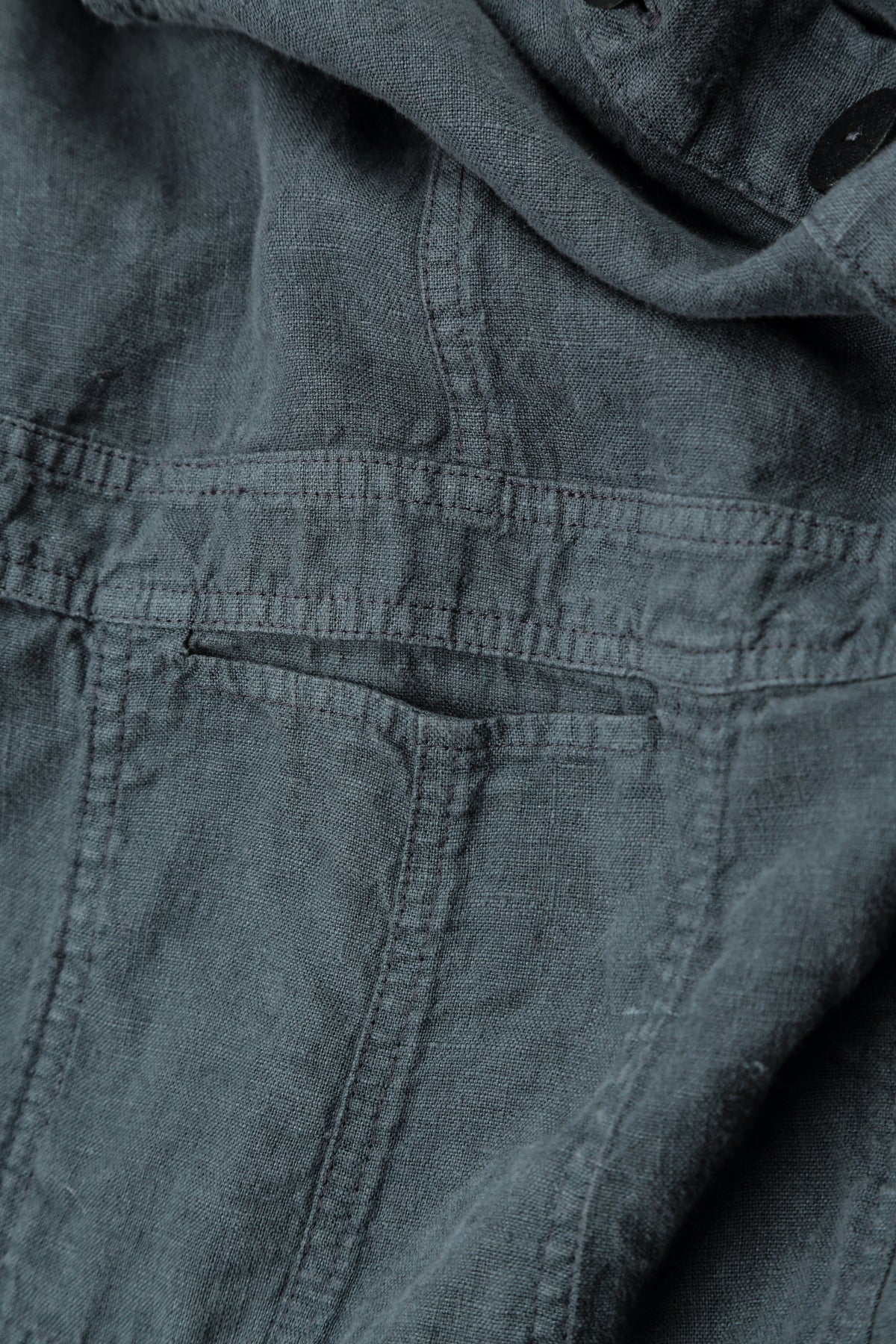 Strappy Slate Linen Jumpsuit