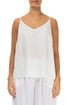 Strappy White Pure Silk Top 1