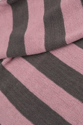 Stripy Dual Mauve Pink Linen Jumper 5