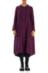 Long Buttonline Magenta Check Linen Jacket 1