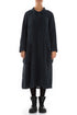 Stylish Long Peacock Blue Patterned Linen Jacket 1