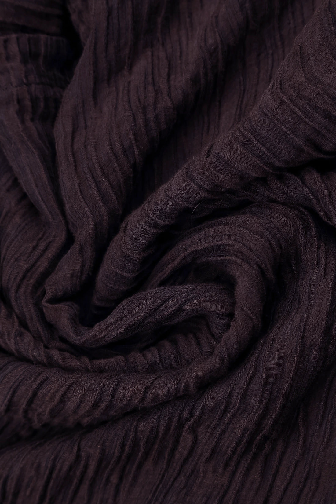 Sweetheart Neck Crinkled Deep Plum Silk Top 6