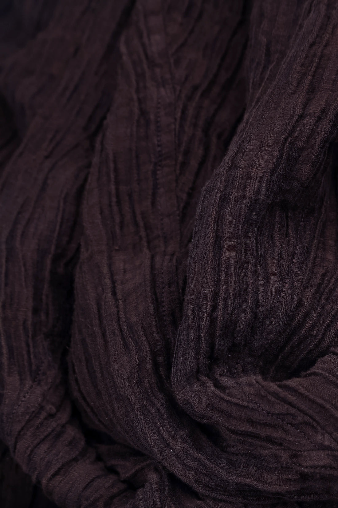 Sweetheart Neck Crinkled Deep Plum Silk Top 5