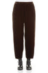 Taper Aged Copper Silk Velvet Trousers 1